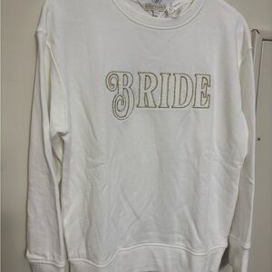 Shiraleah White Bride Sweatshirt/Pullover